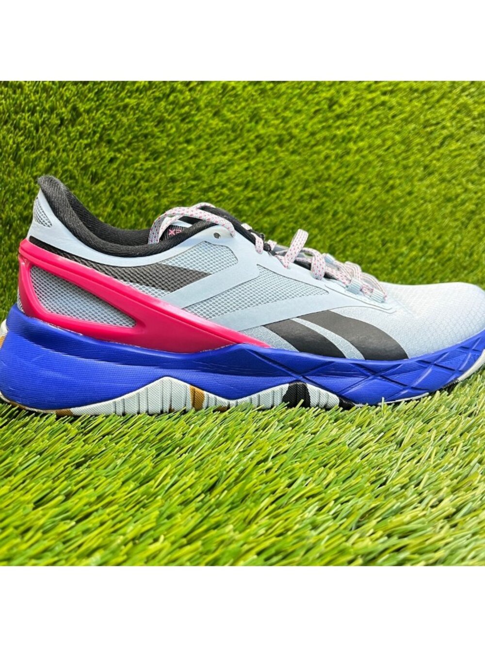 Reebok Nanoflex TR Womens Size 10 Blue Athletic Cross Training Shoes‎ Sneakers